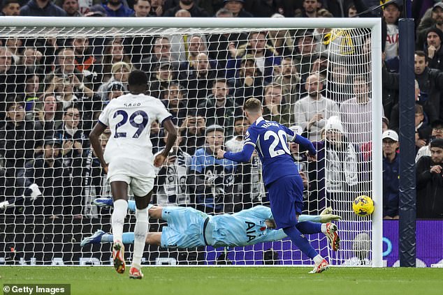 The youngster fired his penalty from the post to equalize for the Blues against Spurs