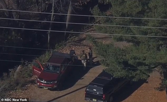 According to police, the 46-year-old then fled to a wooded area
