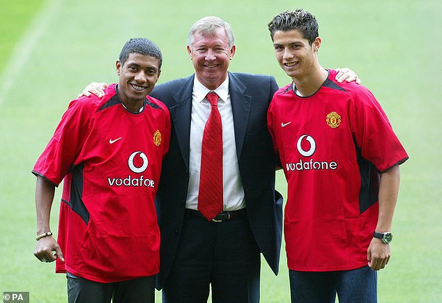 Ronaldo's first spell at the club began six months after Hojlund was born in 2003