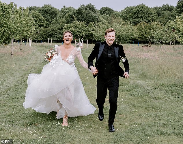 Fairytale: Their marriage had collapsed just a year after what Karen had then described as a 'fairytale' wedding, which was talked about by Hello magazine