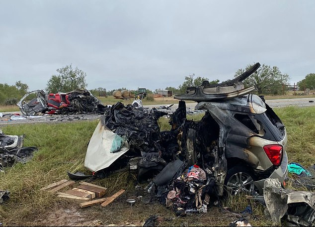 The incident occurred on US Highway 57 near the farming community of Batesville, Texas, as the human smuggler attempted to flee from sheriff's deputies.