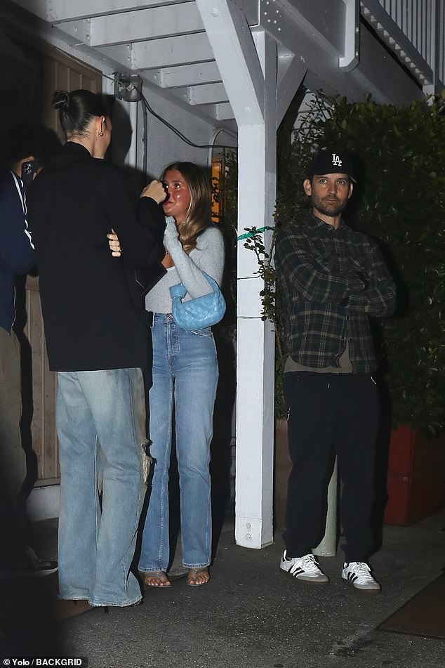 Party guests: Also present at the party were Tobey's ex-wife Jennifer Meyer and her boyfriend Geoffrey Ogunlesi