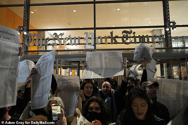 This week, demonstrators in New York City stormed the offices of the New York Times to protest coverage of the war in Israel