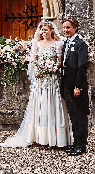 Princess Beatrice and Edo on their wedding day