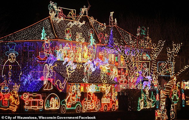 Some don't seem to heed the advice.  A local Wauwatosa home is pictured