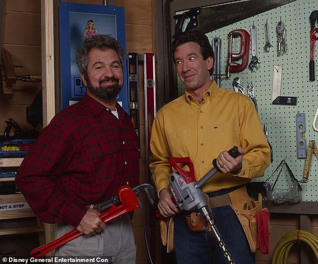 Vila (left) was known for his appearances in Tm Allen's 1990s sitcom Home Improvement (right)