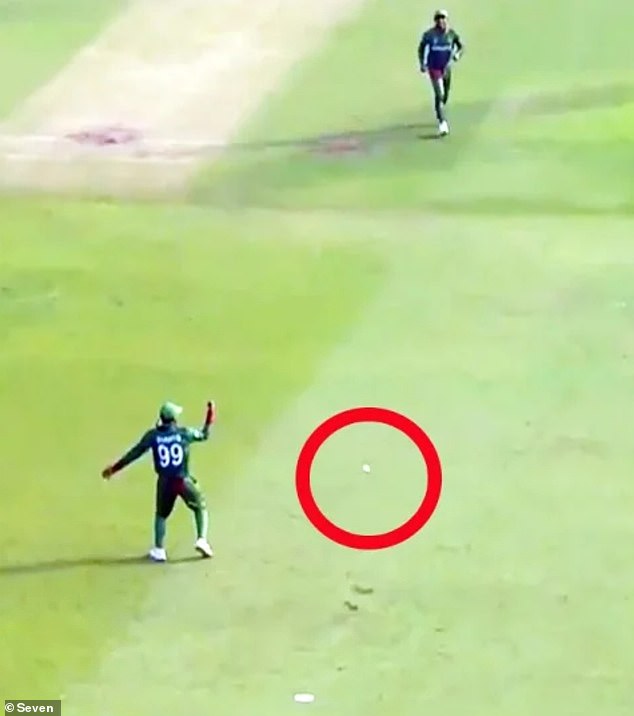 David Warner appeared to be unfairly given out on Saturday evening after taking an easy catch off mid-on to Najmul Hossain Shanto, which slipped from his hands while celebrating.