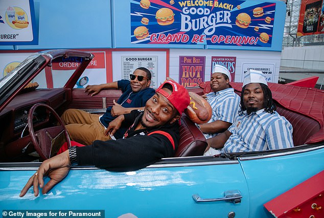 Promo mode: In recent weeks, Mitchell has been busy promoting the November 22 release of Good Burger 2 on Paramount+;  seen October 15