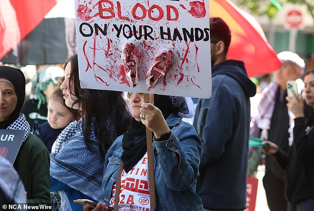 In Melbourne, more than 50,000 pro-Palestinian protesters brought the city center to a standstill in one of the largest demonstrations since the conflict erupted in Gaza following Hamas' terrorist attacks on Israel.