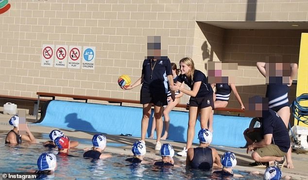 Lilie James (pictured above as water polo coach) is said to have 'had no idea of ​​the danger she was in' when she met Thijssen in the school gym