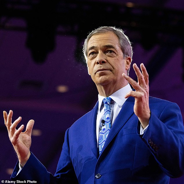 Controversial: One of the most controversial contract rumors involves former UKIP leader Nigel Farage, who is said to have agreed to take part after previously declining several times (pictured in March)