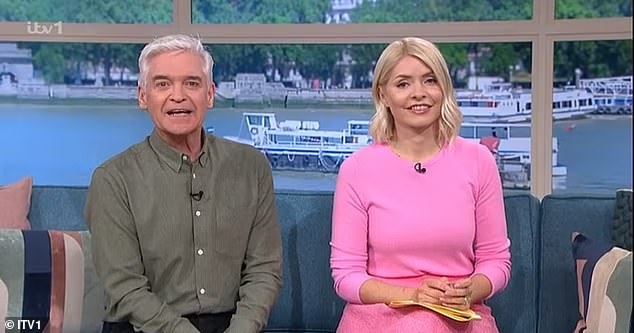 Exciting times: The daytime show was already under scrutiny following the Phillip Schofield scandal in May, when the presenter was forced to resign from the show after his affair with a younger male staff member came to light (pictured with Holly Willoughby in May)