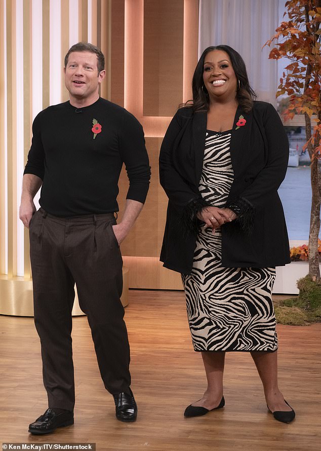 Who will fill Holly's role?  Since her departure, rumors have continued to circulate about who will replace the star, but ITV are yet to confirm who has taken on the sought-after role (pictured by presenters Dermot O'Leary and Alison Hammond)