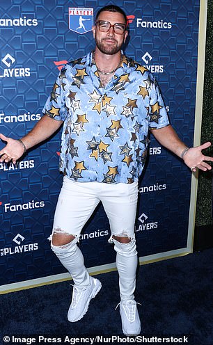 Kelce brought back the specs for an appearance at a Fanatics event hosted by Michael Rubin in LA in 2022