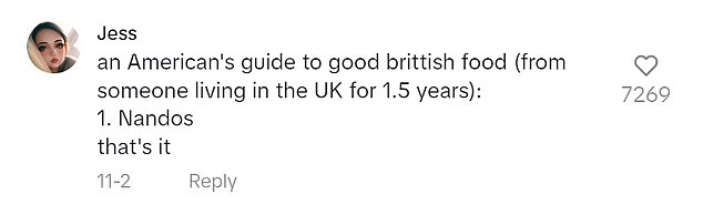 1699799699 171 American woman sparks furious debate after claiming all British food