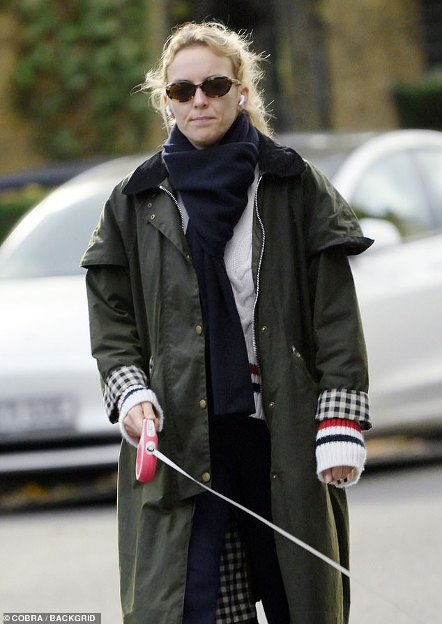 Solo: Jodie went solo with her adorable dog through North London