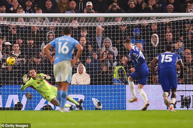 Palmer remained calm and punched the stoppage time penalty past City goalkeeper Ederson