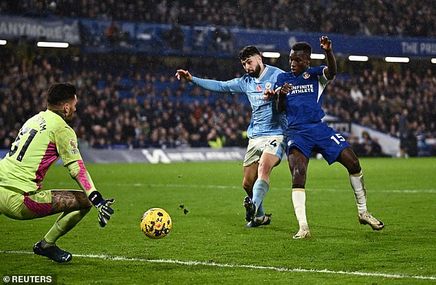 Nicolas Jackson remained calm when his moment came and slid excellently under Ederson