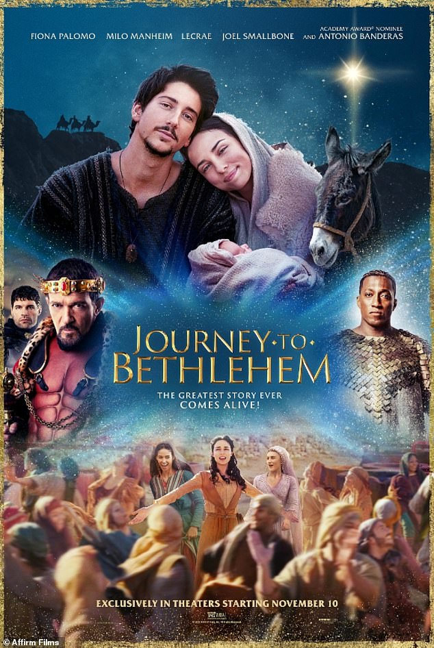 Journey to Bethlehem debuted in seventh place.  The live-action Christmas musical starring Antonio Banderas as the evil King Herod, Milo Manheim as Joseph and Fiona Palomo as Mary earned $2.425 million in ticket sales