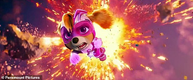 Paw Patrol: The Mighty Movie landed safely in eighth place, taking in $1.76 million this weekend