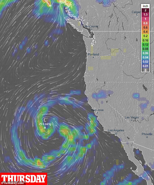 In some areas, a month's worth of rain will fall in just a few days