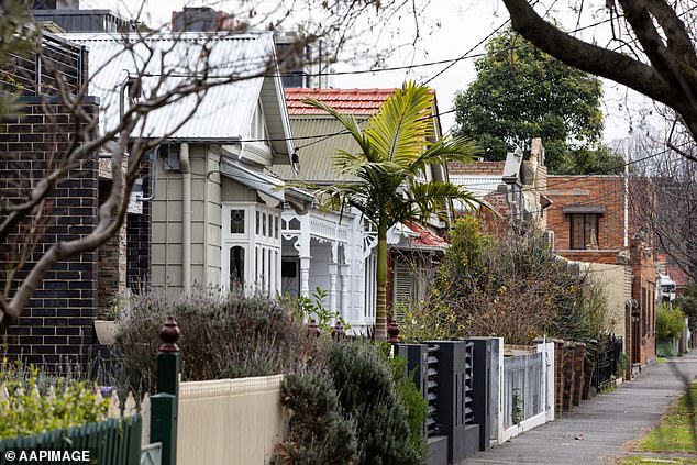 As more people compete for rental properties, there are concerns that more and more people are at risk of homelessness (pictured, Melbourne homes)