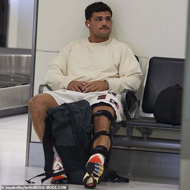 Cleary looked somber at the airport after saying goodbye to Fowler as he returned to Britain