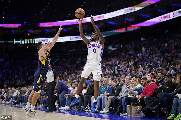 Maxey went 20 for 32 from the field and had seven rebounds, five assists and three blocks