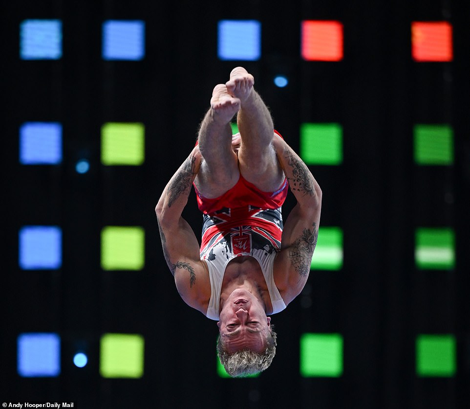Team GB's William Cowen impresses as he helps his teammates secure a silver medal in the men's tumbling