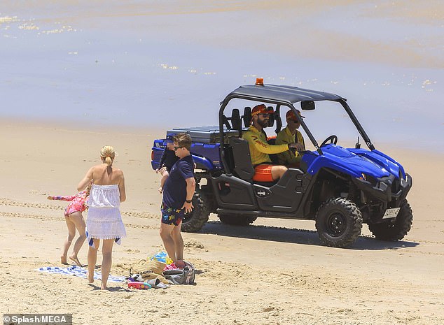 Close call: It comes after Dec was just 'yards away' from a nasty bite from a venomous snake while enjoying a beach day with family