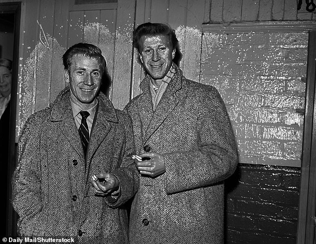 Bobby (left) pictured with his brother Jack (right), who would later become Ireland manager, in 1958