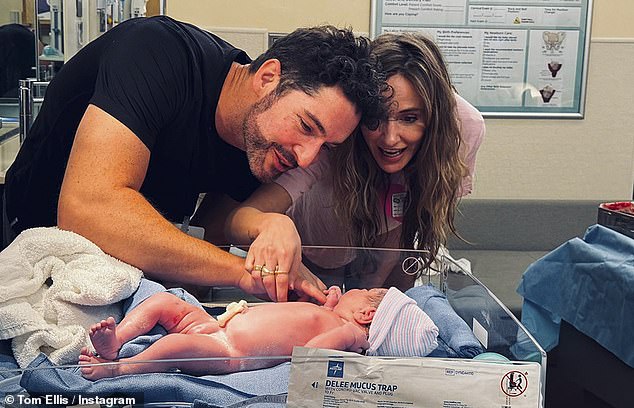 Congratulations: Her outing comes just days after her ex Tom Ellis, 44, welcomed a baby girl with wife Meaghan Oppenheimer, 37