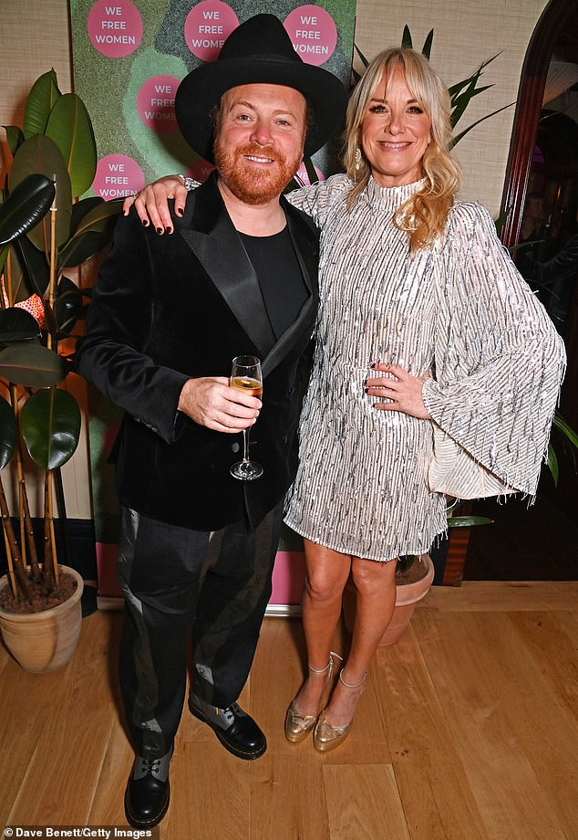 Sweet: Leigh Francis, also known as Keith Lemon, arrived at the event in style and posed for a sweet photo with Tamzin