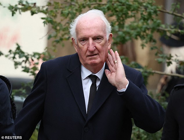 Former Manchester United goalkeeper Alex Stepney arrives for Charlton's memorial service