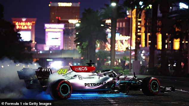 Formula 1 cars will travel along the Las Vegas strip at speeds of more than 200 miles per hour