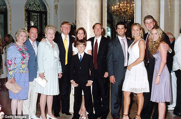 Trump and Maryanne (pictured third and fourth from left) confided in each other and were close as he expanded his real estate empire and ran for president