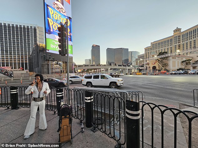 An Elvis Presley impersonator will have 100,000 fans to sing to in Vegas every day this week