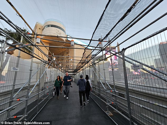 The city's pedestrian bridges will be covered so nothing can be thrown at motorists