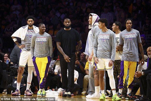 The Lakers star missed his team's game against the Portland Trail Blazers on Sunday night after suffering a calf injury against the Phoenix Suns