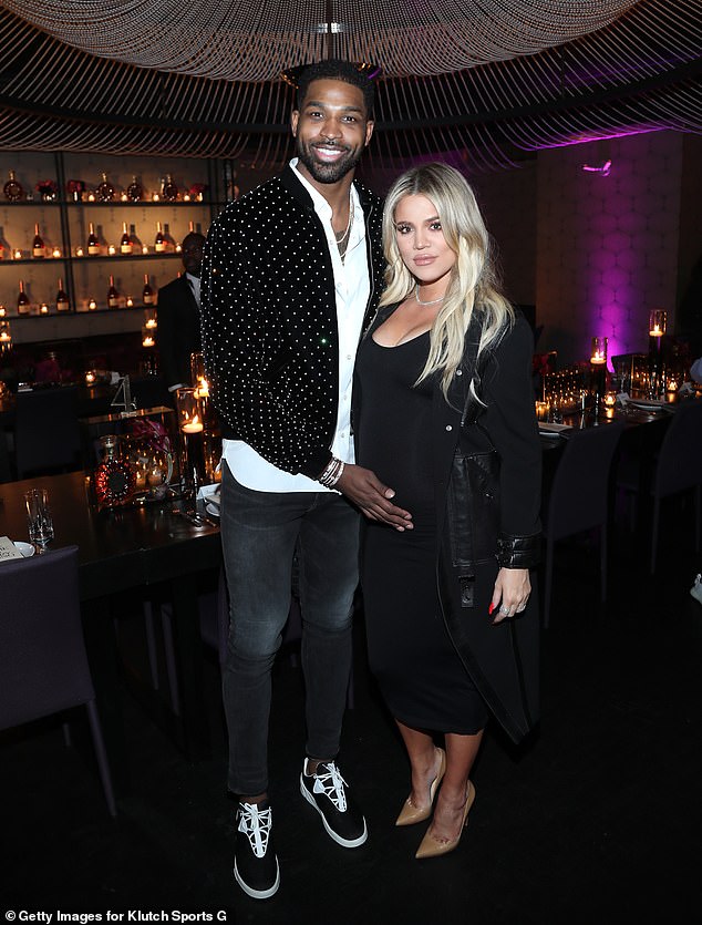 Tristan and Khloe have been dating since 2016, and he has been involved in multiple infidelity scandals in the years since.  Pictured in February 2018 in LA