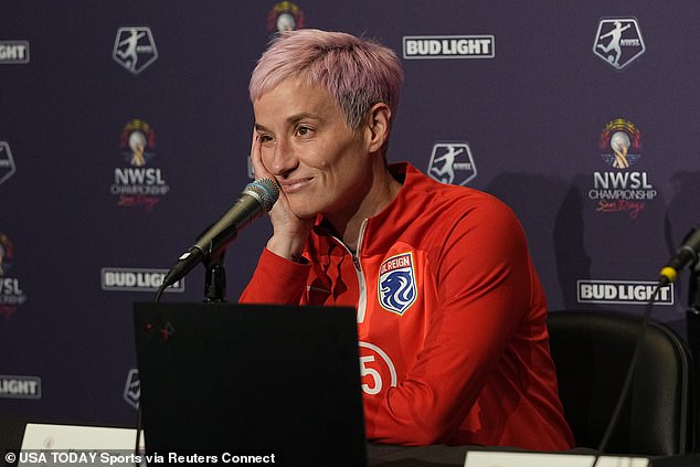 Rapinoe said her Achilles injury this weekend is proof that God does not exist