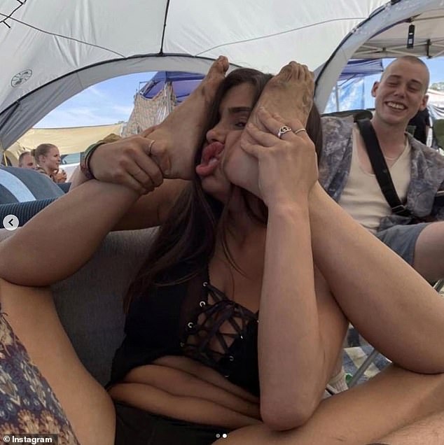 Bianca shows off her party tricks at the 2019 Rainbow Serpent festival