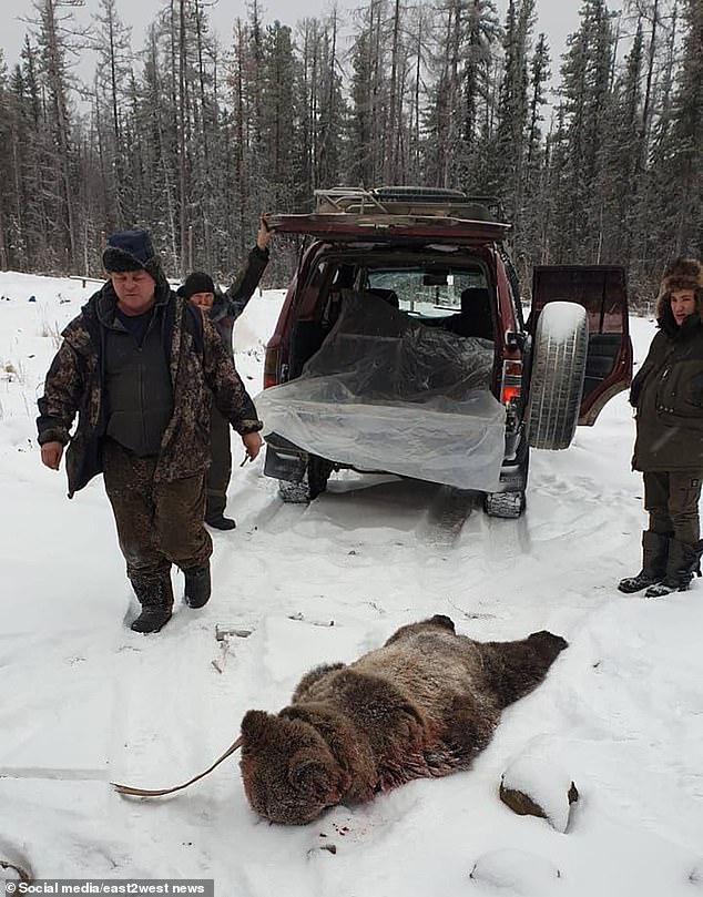 Workers called in a local hunter who came and shot the bear about 20 minutes after the attacks