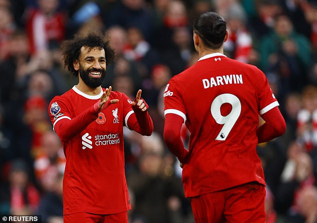 Liverpool's Mohamed Salah and Darwin Nunez are the most powerful attacking duo in the league