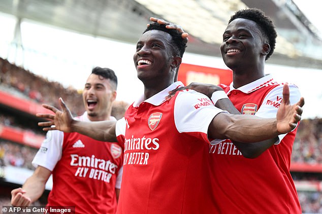 Nketiah, Saka and Martinelli have only ten goals between them, which is ten fewer than City's attack