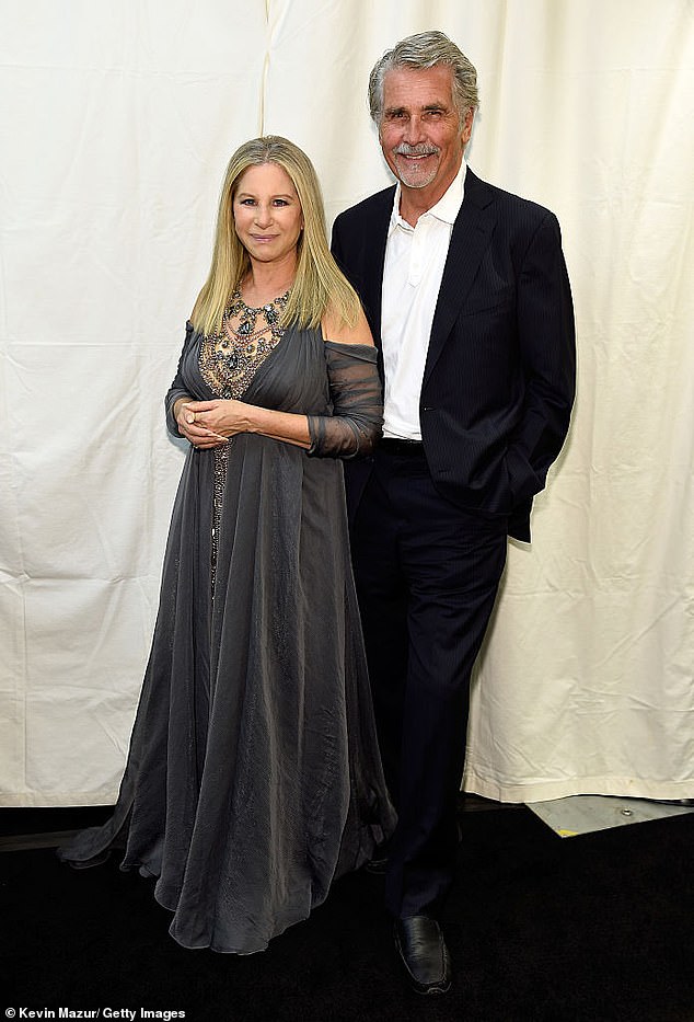 Happy: Barbra is now married to James Brolin after the couple said 