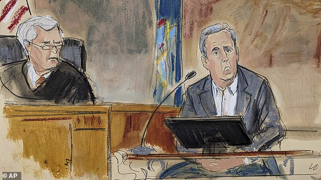 Michael Cohen came face to face with former client and friend Donald Trump on Tuesday as he took the stand in the former president's $250 million fraud trial.