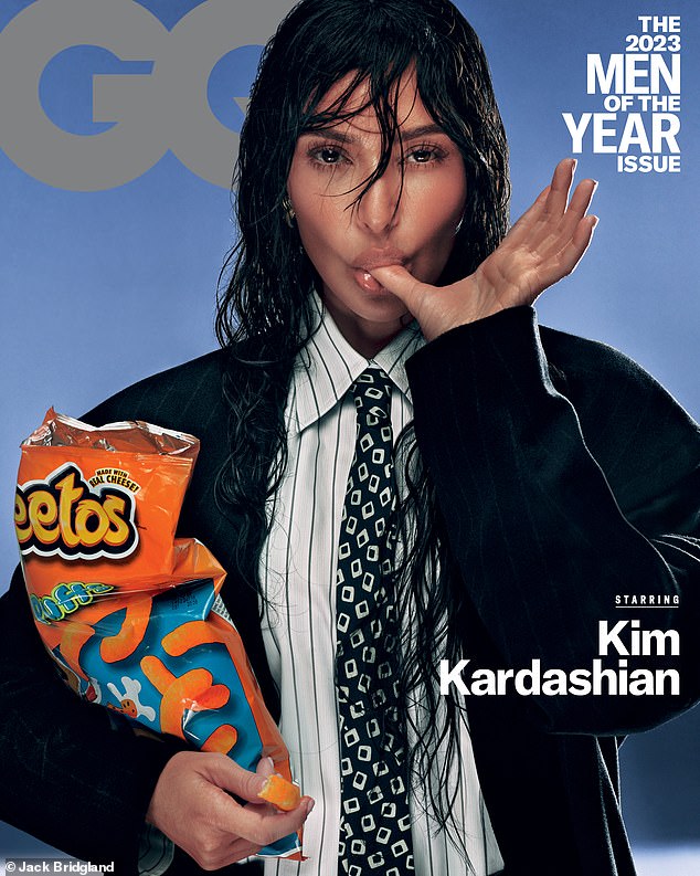 Are you?  Kim Kardashian has stunned fans by naming herself GQ Man Of The Year