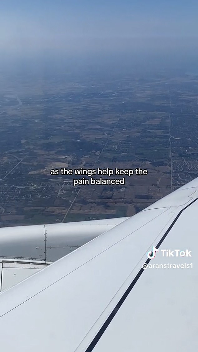 On his channel on the tarmac, @aranstravels1 said: 'You should select a seat above the wing at the back of the aircraft as this statistically has a high survival rate in the unlikely event of a crash'.