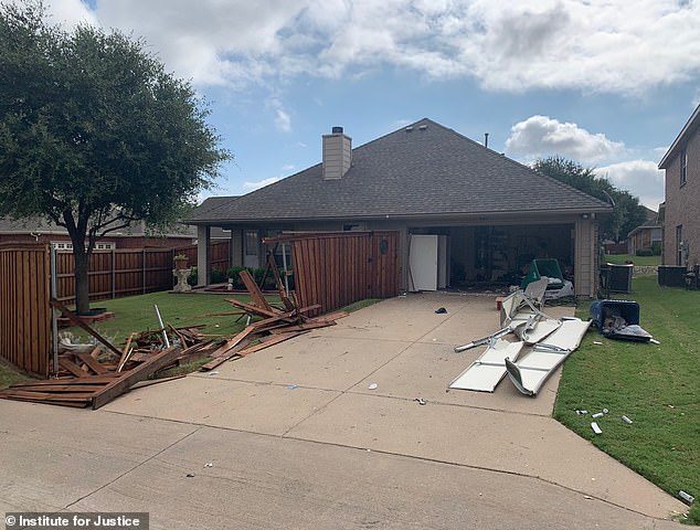 Vicki Baker's home in McKinney, Texas, was virtually demolished on July 25, 2020, after she called 911 to tell them about the armed fugitive